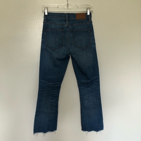Madewell Cali Demi Boot Jeans Chewed Hem Edition 24 - Picture 3 of 5